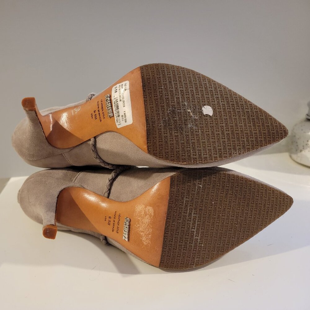 Schatz taupe suede booties - Picture 7 of 7